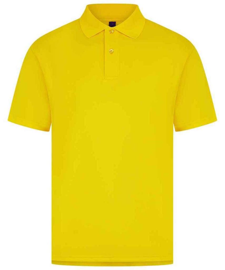 Henbury - Poloshirt für Herren, Feuchtigkeitsabweisend, CoolPlus LT5768 (XS) (Gelb)