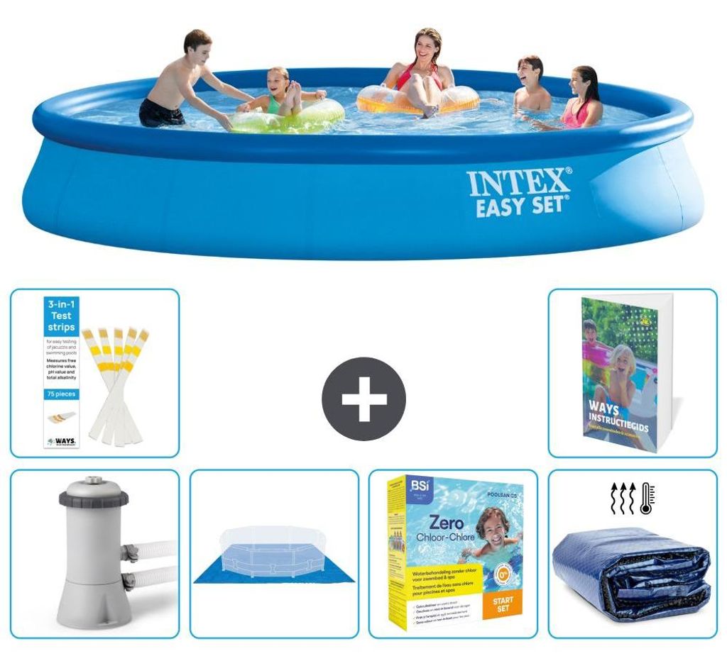 Easy Set Pool Rund - 457x84 cm - 7-teilig S245