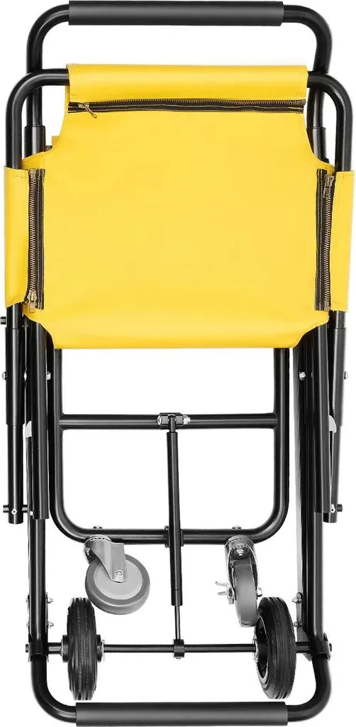 Chaise d'escalier pour mobilité réduite, modèle pliable jaune robuste