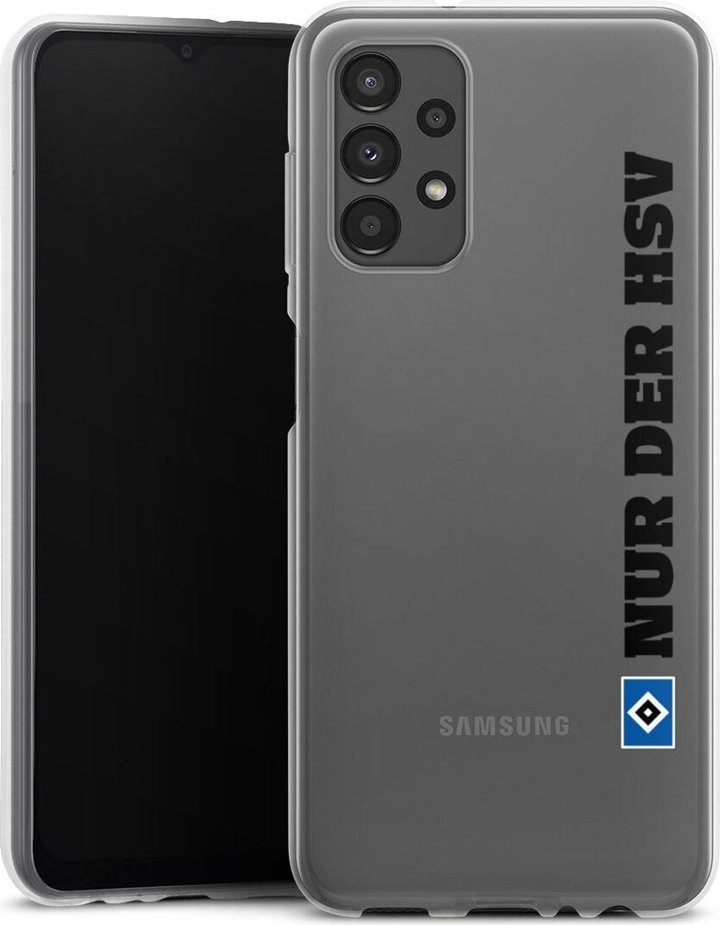 DeinDesign Handyhülle für Samsung Galaxy A13 4G Silikon Hülle Case Smartphone Schutzhülle HSV Hamburger SV transparent