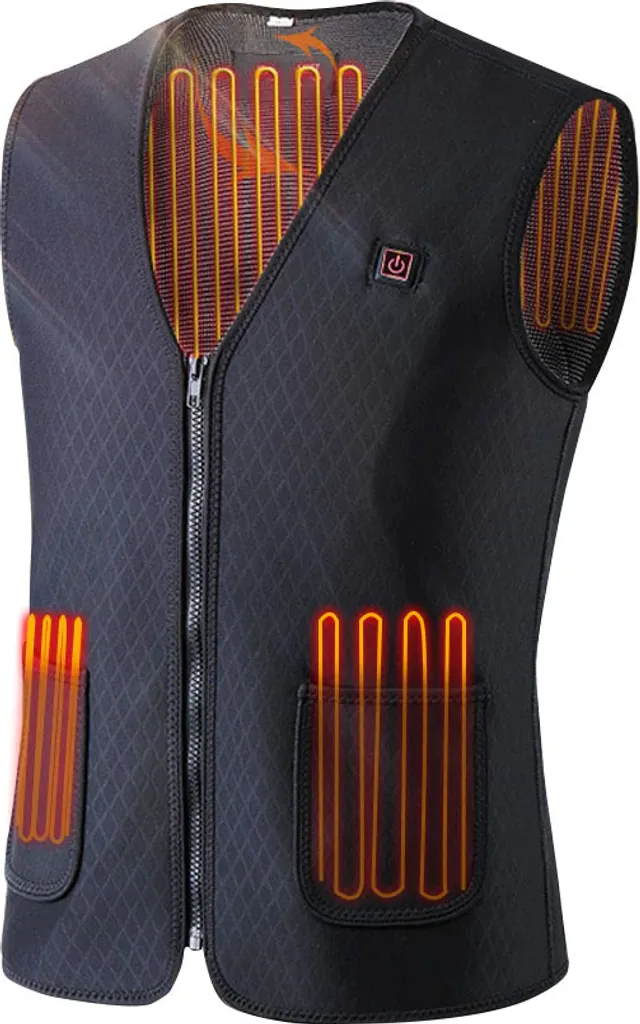 Gilet Riscaldato INF XL Uomo Donna - Calore Istantaneo 5 Zone USB