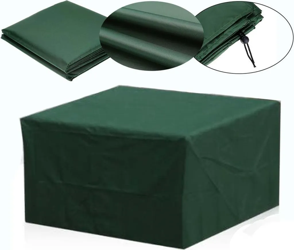 Copertura Mobili Giardino 180x120x70cm Impermeabile Verde Anti-UV