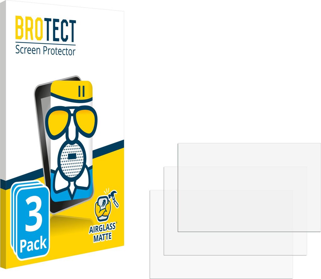 3x BROTECT Entspiegelungs Schutzglas für ASUS Vivobook 16X OLED M3604 Schutzfolie Panzer Folie Glas Display Schutz matt
