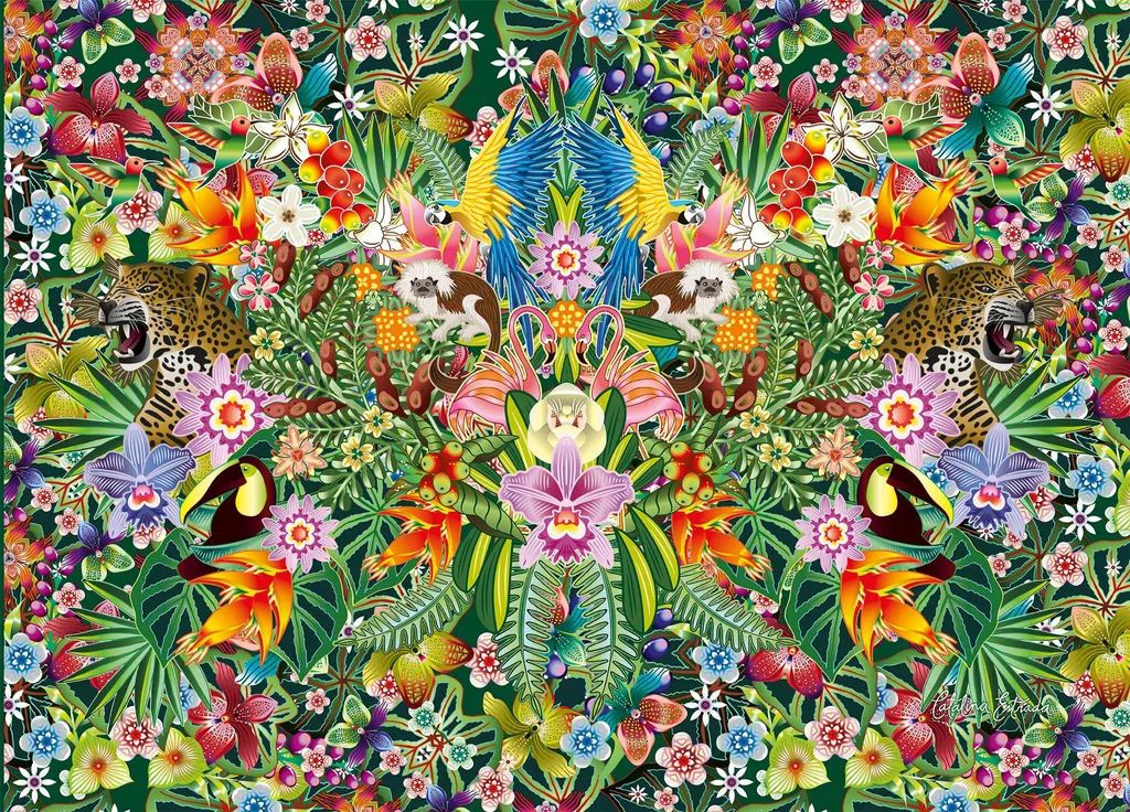 Grand Puzzle Adulte 1000 pièces Jungle Dream Gibsons Jeu de Réflexion