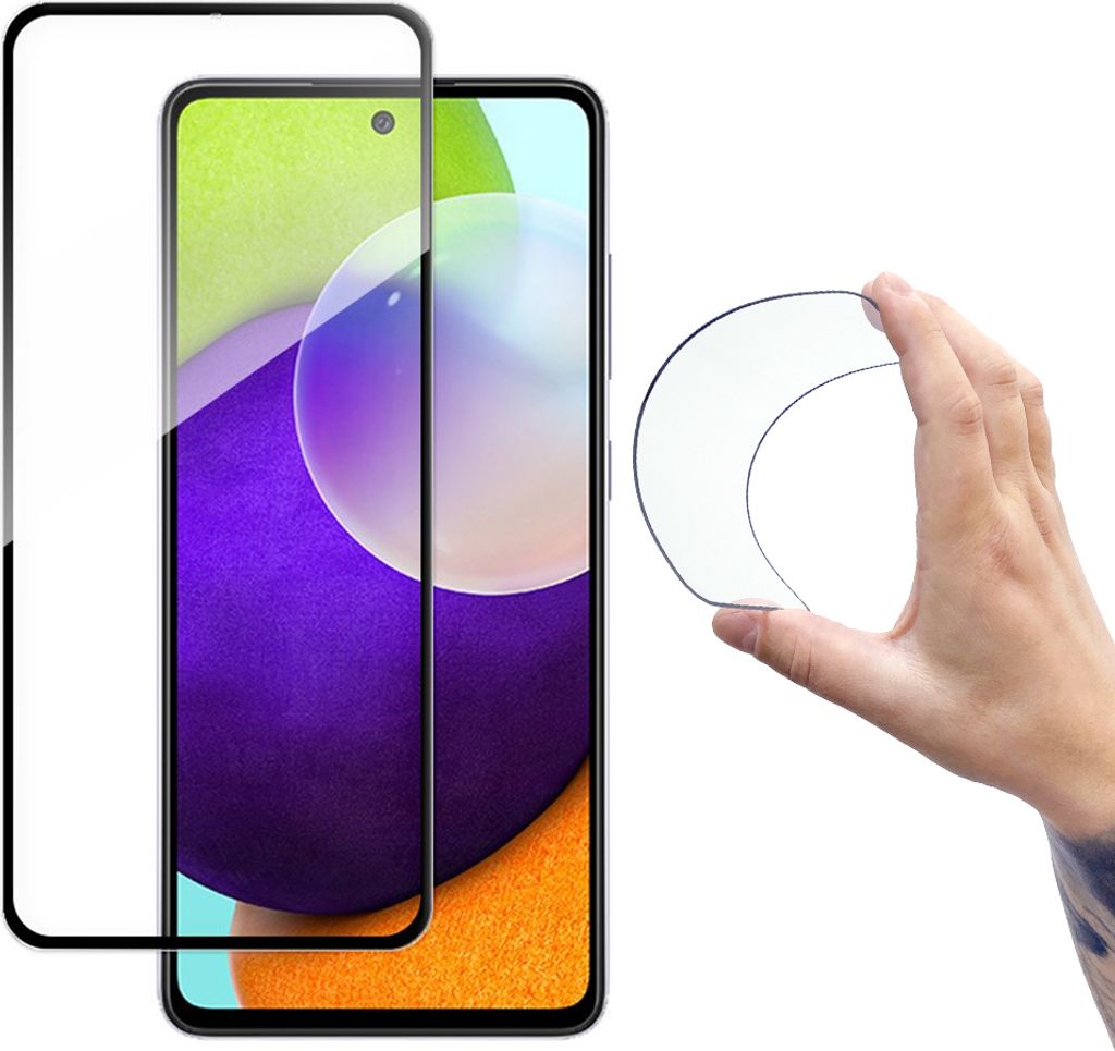 Flexibles Glas Wozinsky für Galaxy A52 - Schwarz KP11031 Produktbild 