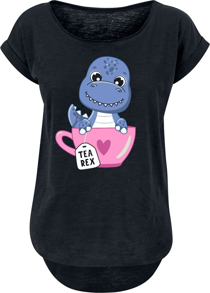 Tierisch T-Shirt Damen Tea Rex schwarz 3XL