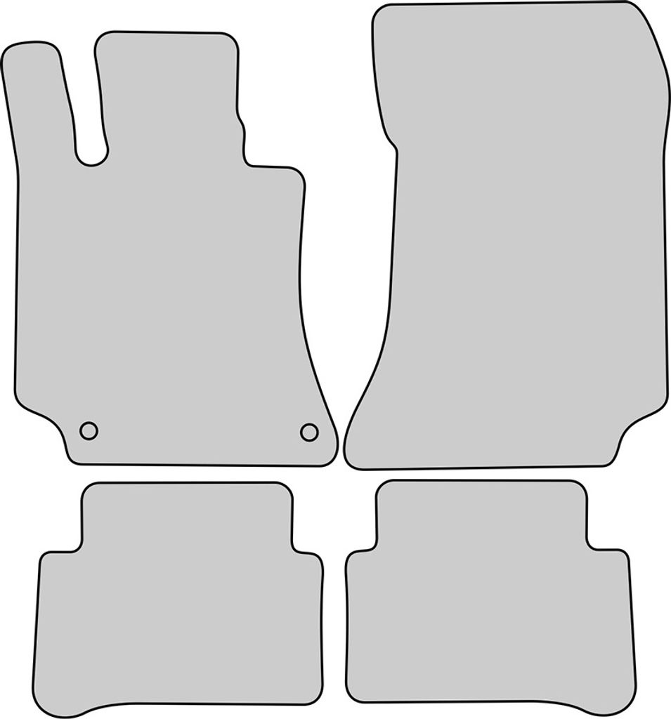 Luxus Fußmatten für Mercedes E-Klasse 212 Bj. 2009-2016