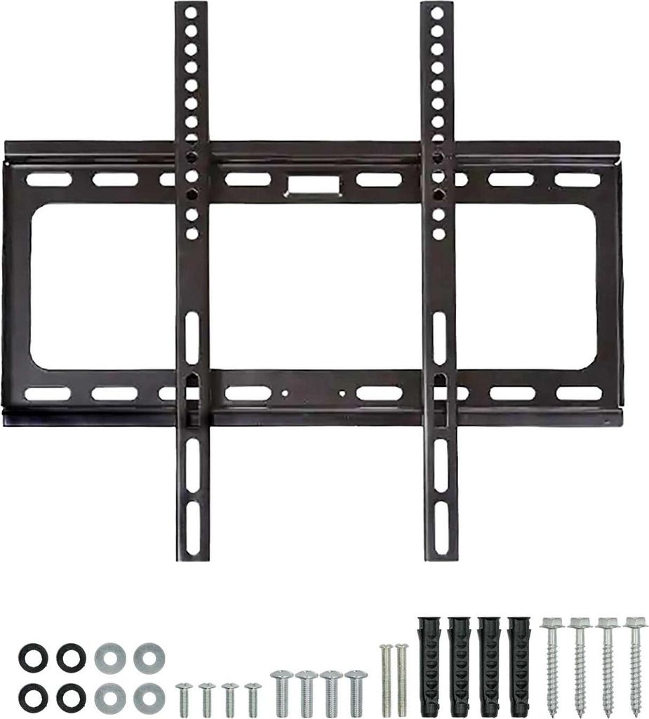 Intirilife TV Wandhalterung aus Edelstahl - 46 x 42.7 x 2.3 cm Größe - VESA 200 x 200 mm bis 400 x 400 mm - Max. Belastbarkeit 50 Kg - Fernsehhal...