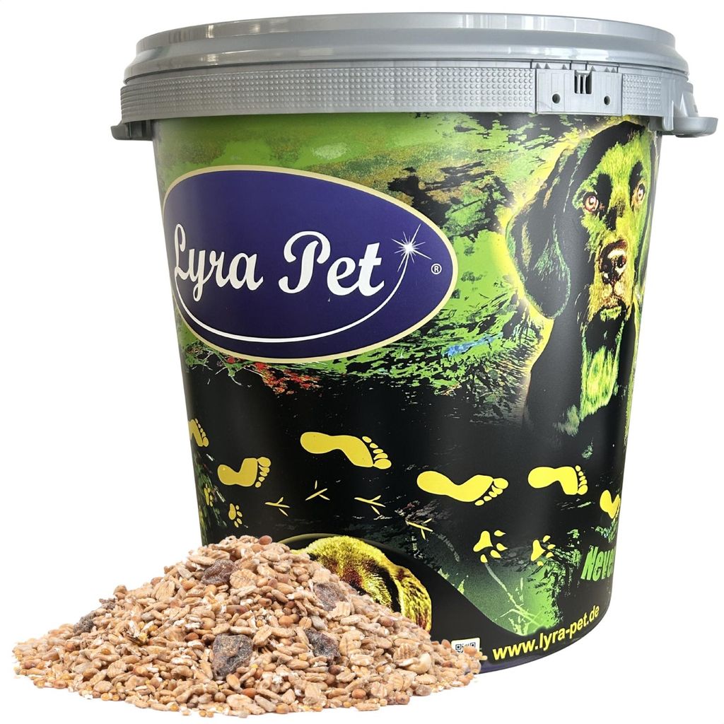 10 kg Lyra Pet Fettfutter Neue Ernte in 30 L Tonne