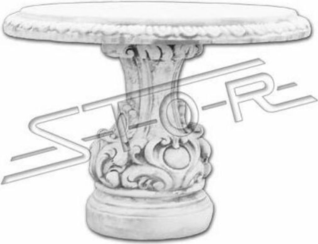 Stein Tisch Terrase Garten Dekoration Möbel Edles Antik Stil Design Tische 255