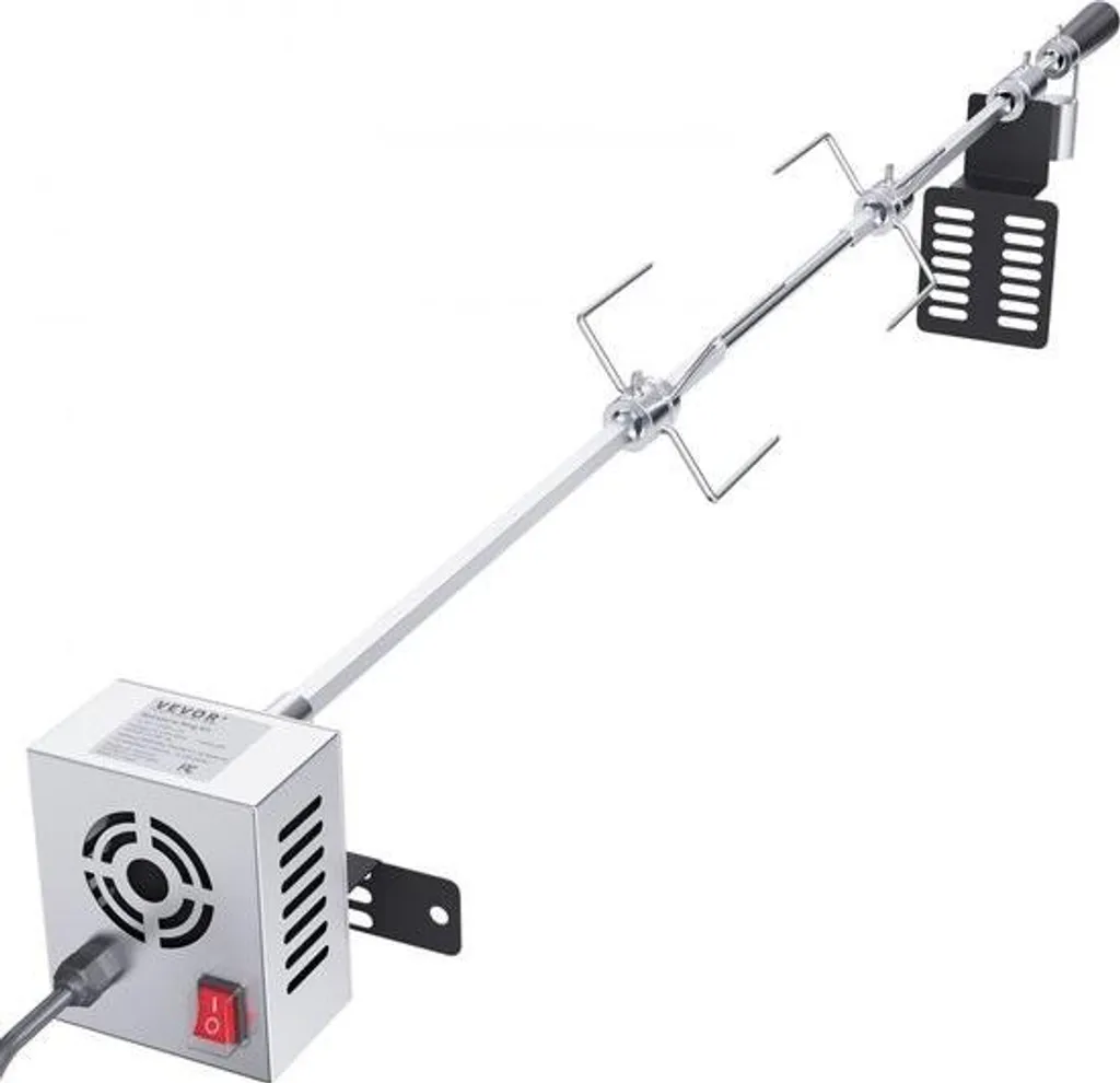Barbecue Inox avec Moteur 9W pour Agneau et Tournebroche de 100,6 cm