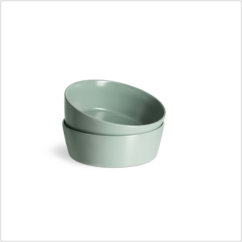 SPRINGLANE Suppenteller 2er-Set, Sweet Scandi, Mintfarbiges Geschirrservice aus New Bone Keramik, skandinavisches Design, matt