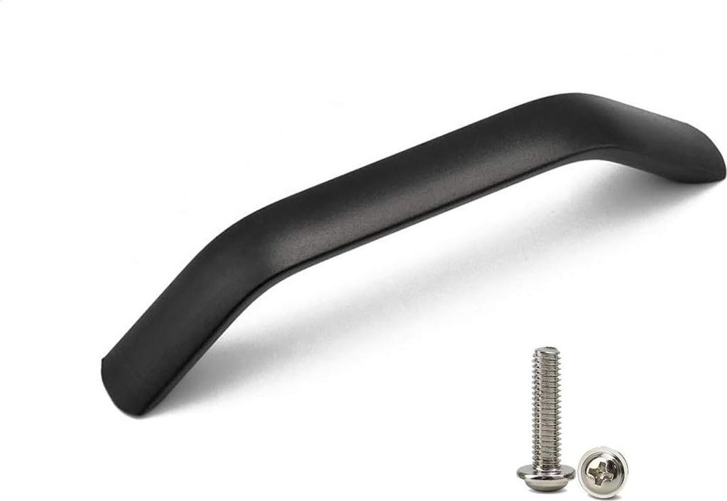 Küchenbeschläge matt schwarz - 96 mm - 10 Stück - geeignet für Küchenschränke