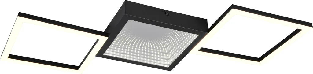 Luminaire de plafond LED design industriel 66cm noir mat réglable