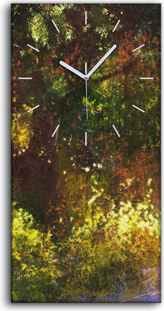 Dekor Leinwand Uhr Wandbilder 30x60 Paar im Wald spazieren schöner Ort - weiße Hände