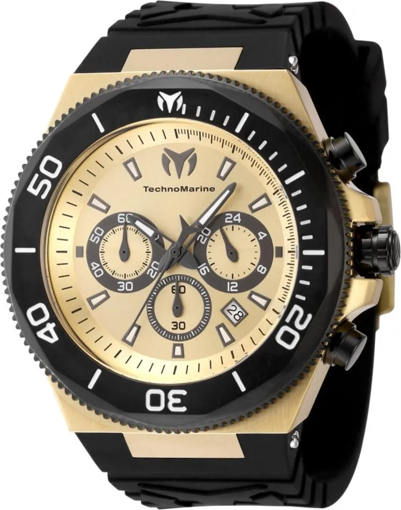TechnoMarine TM-224020 Orologio Cronografo Manta Ocean - Acciaio e Oro