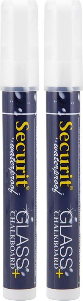 SECURIT Flüssigkreide Marker, wasserfest, Weiß, 14.2 x 3.5 Produktbild 
