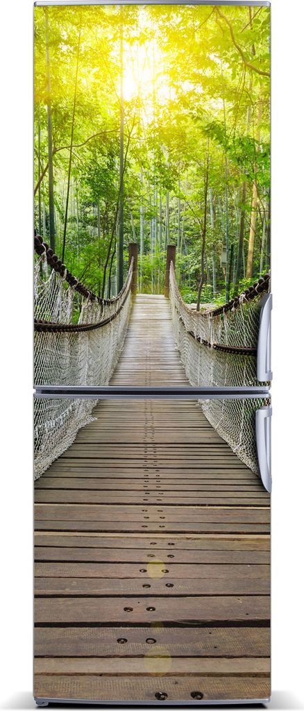 Tulup Kühlschrankdekoration - Magnetmatte - 70 cm x 190 cm - Magnet auf dem Kühlschrank - Hängebrücke