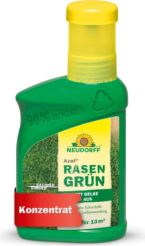 Neudorff Azet zelený trávnik 250 ml - sviežo zelený trávnik Obrázok produktu 