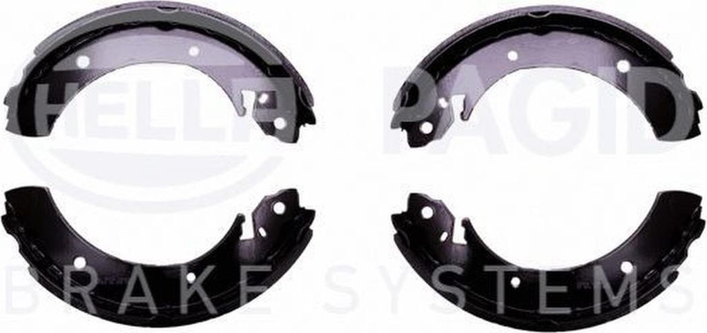 Bremsbackensatz Ø 254 mm 57 mm HELLA für u.a. RENAULT TRAFIC