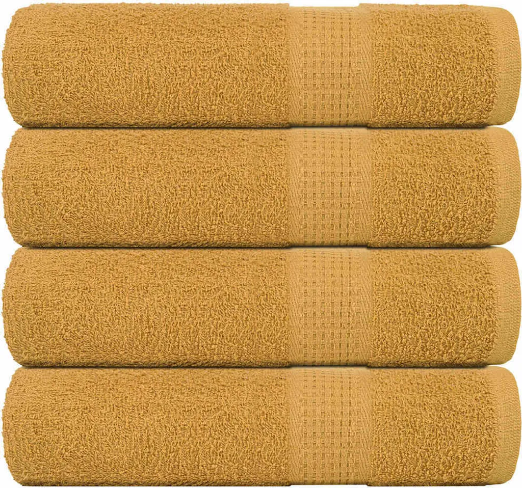 Set Bagno Oro 4 Teli Doccia FROGN 70x140 | Design e Cotone 100%