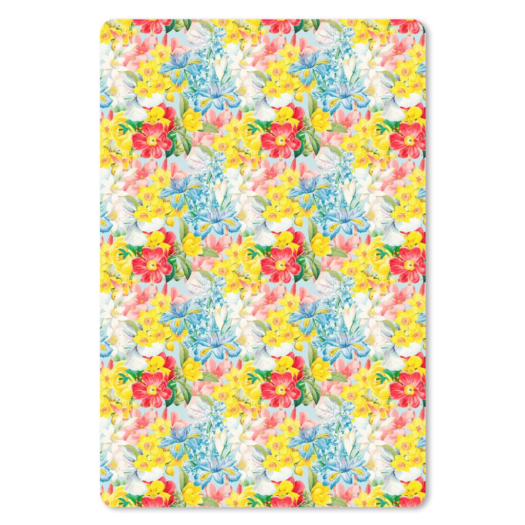 MuchoWow Mauspad Mousepad Blumen - Sommer - Muster 40x60 cm - Mousepads - Maus Mat - Pad - Mausunterlage - Schreibtisch Accesoire