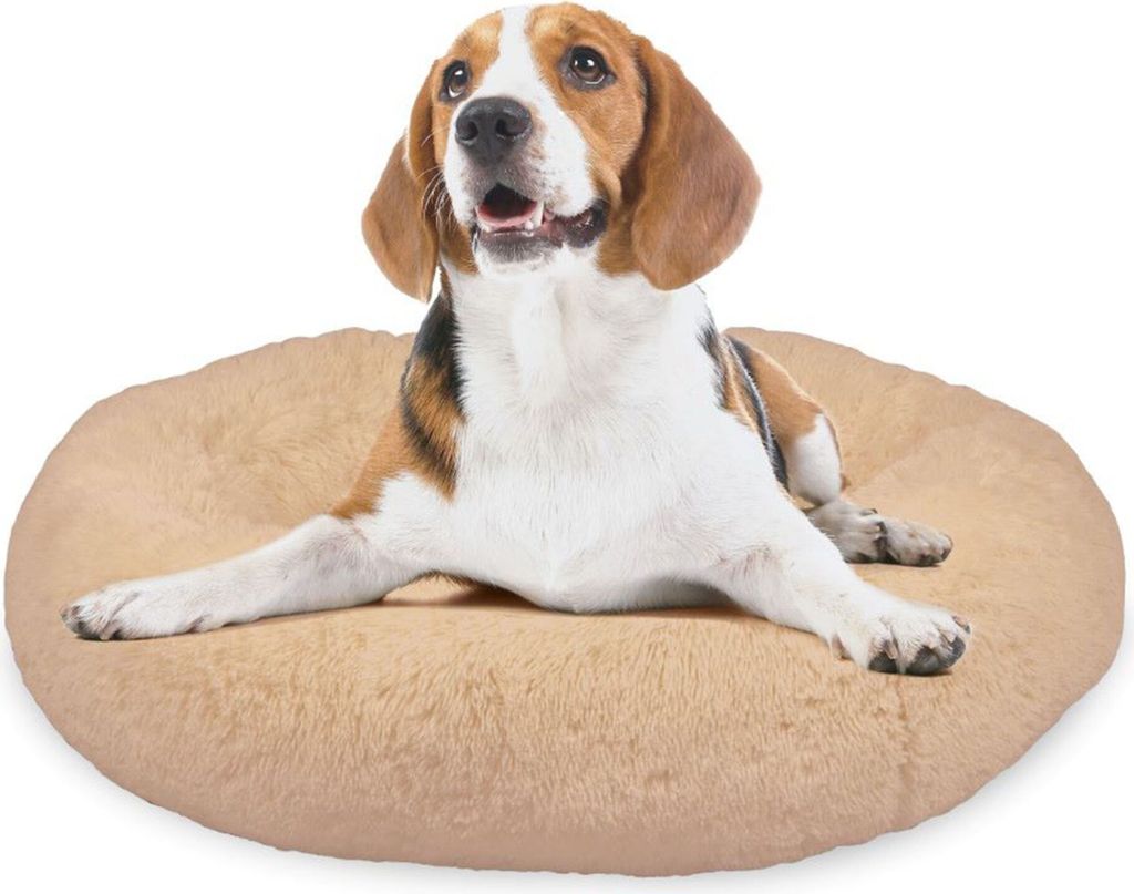Peaceful Pooch M – flauschiges, orthopädisches Hundebett - Produktbild 