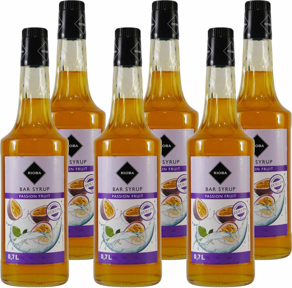 Rioba Passion Fruit (Maracuja) Syrup (6 x 0,7L)