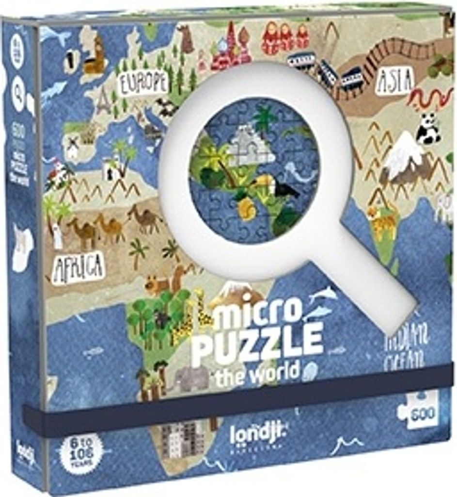 Londji Mikropuzzle – 600 Teile Kontinente