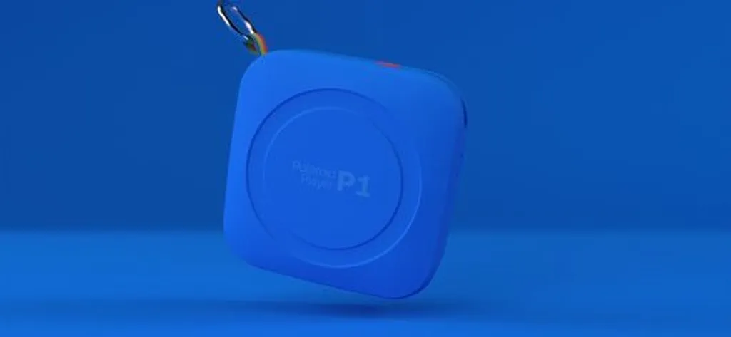 Polaroid P1 Music Player Enceinte Bluetooth Portable Bleue Design Rétro