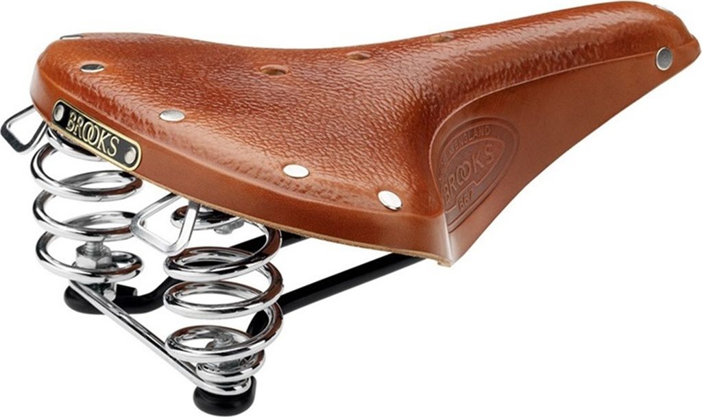 Brooks Herren Fahrradsattel B67 , honig Produktbild 