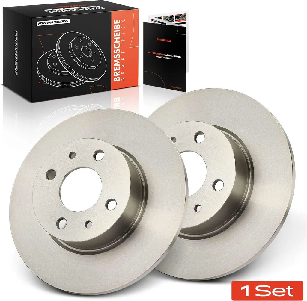 Paire de Disques de Frein Arrière 251mm Haute Résistance pour Fiat Stilo