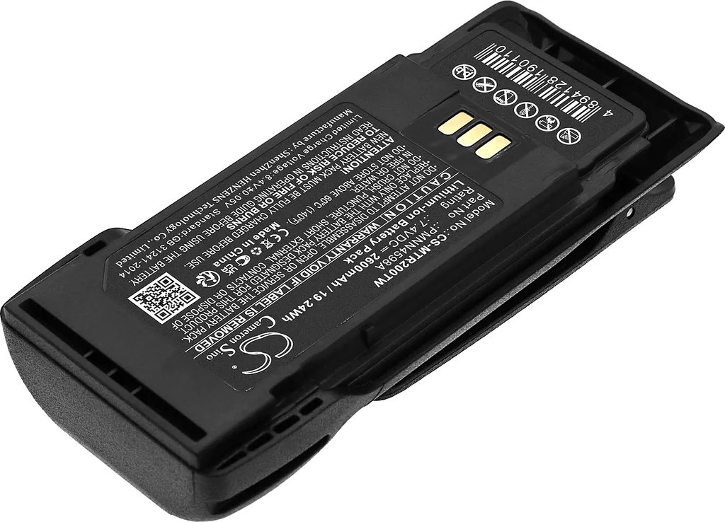 Batterie pour Motorola R2 remplace PMNN4598A et PMNN4600A - TechTek