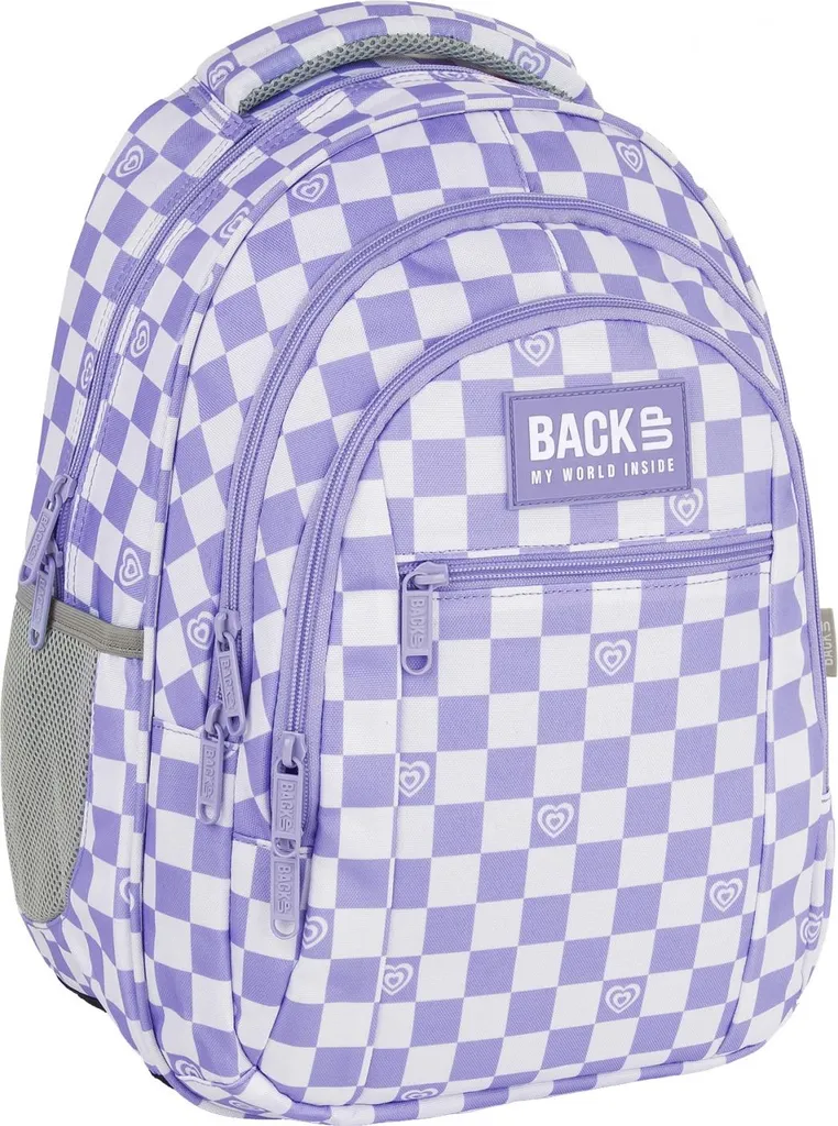 Sac à dos triple Lila Échiquier BackUp O26 : fini le désordre scolaire