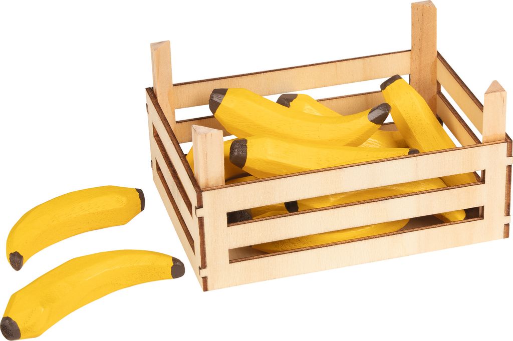 goki 10 Bananen in Obstkiste Holz 14x10cm Produktbild 