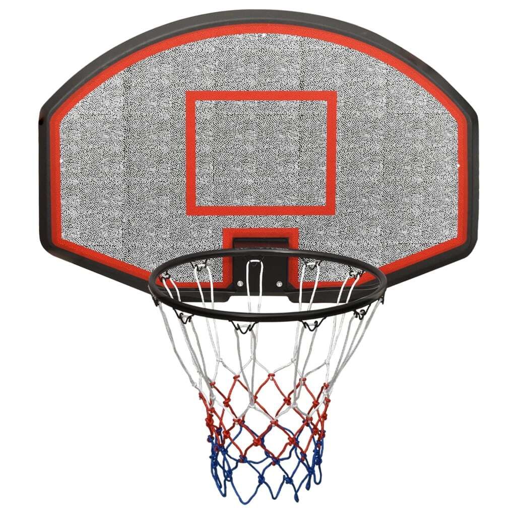 vidaXL Basketballkorb Schwarz 90x60x2 cm Polyethylen Produktbild 
