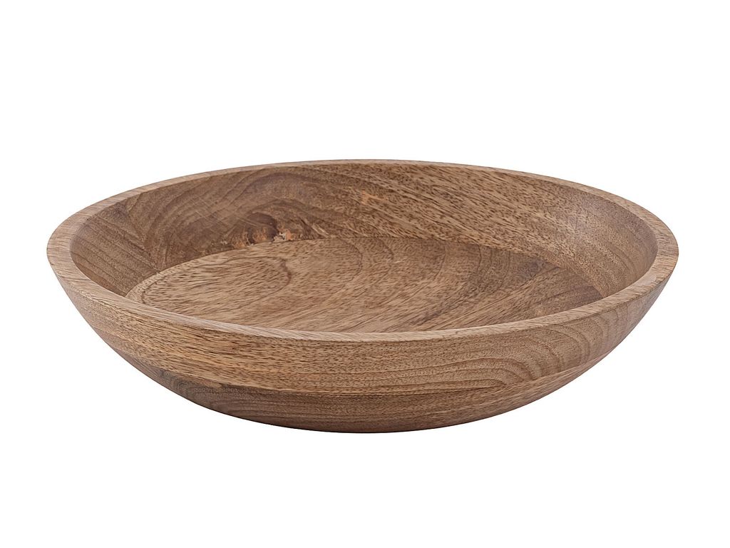 Holzschale Dekoschale aus Mangoholz Echtholz 25cm
