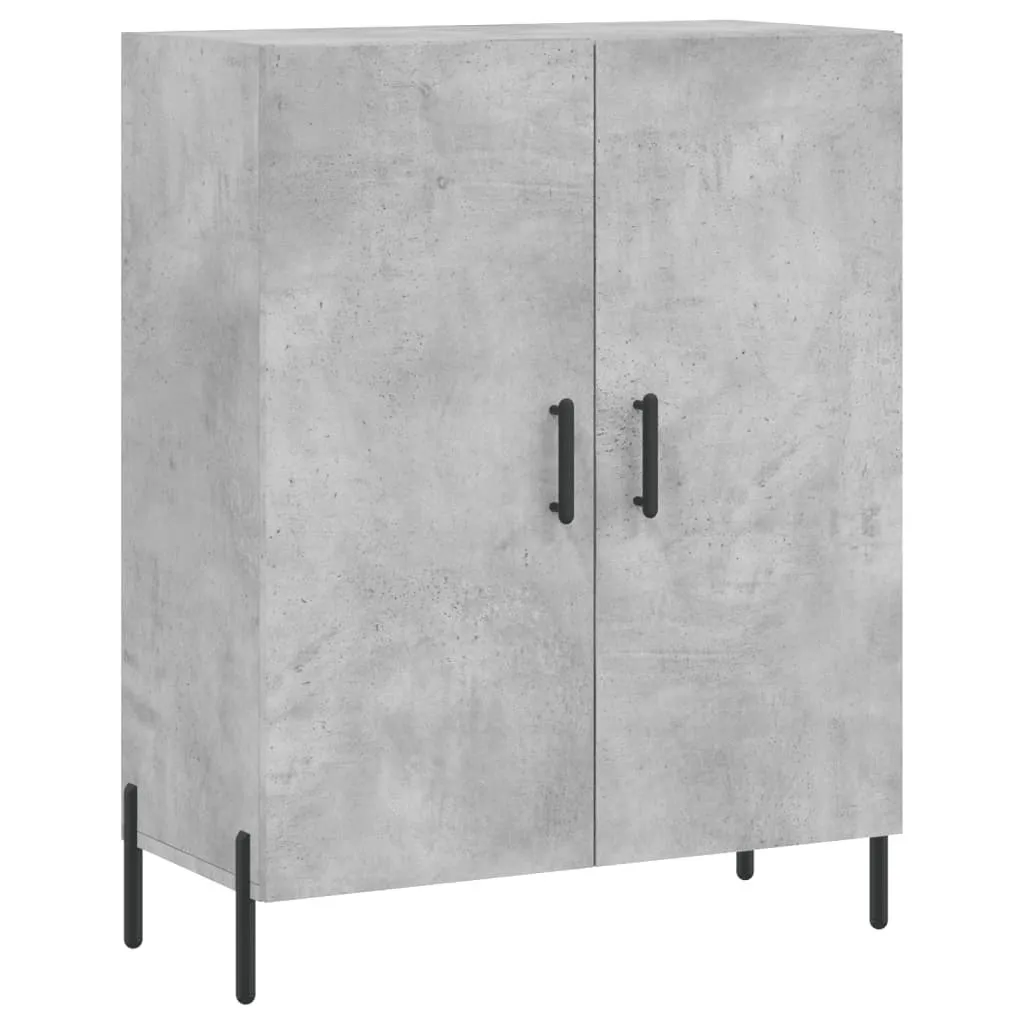 Mobile Buffet Grigio Cemento 90 cm | Credenza Design Industriale