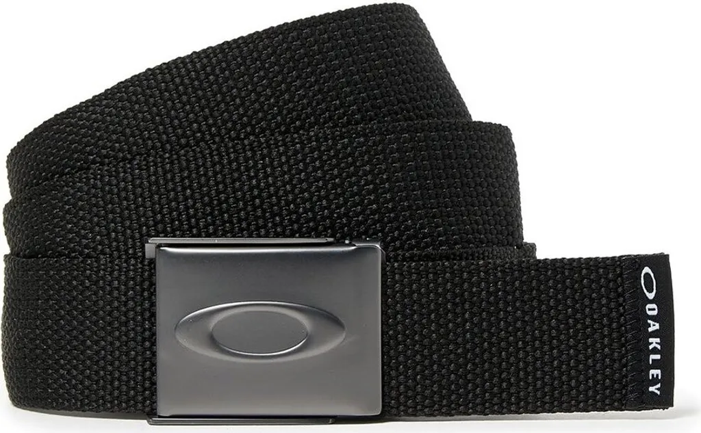 Ceinture Oakley Ellipse Web Belt : Ajustement Parfait sans Trous Noir