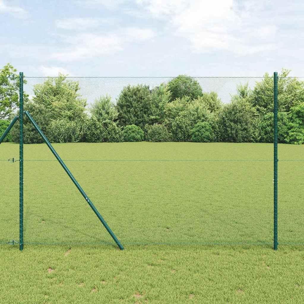 Maison Exclusive - Hexagonzaun Grün 1,6 x 50 m PVC