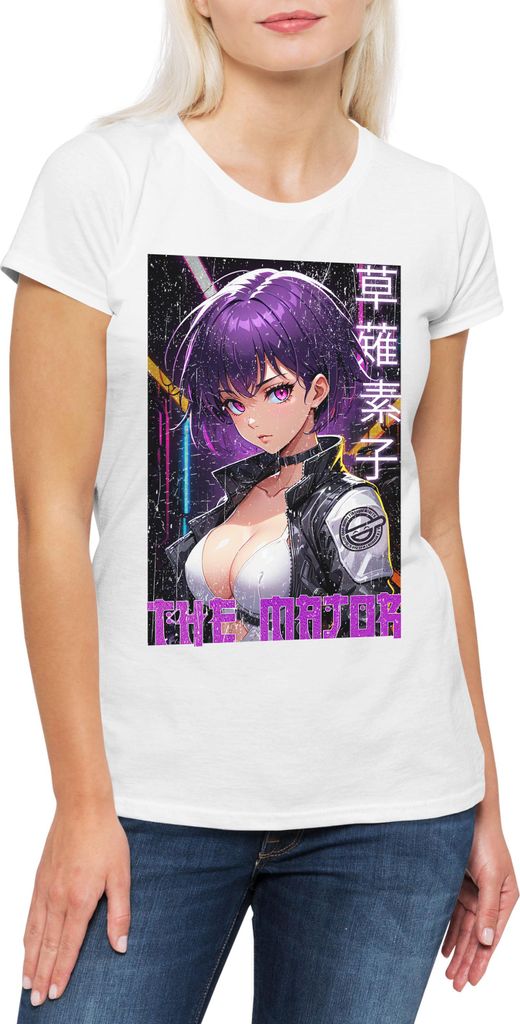 Urban Backwoods The Major, Damen T-Shirt, Farbe: Weiß, Größe: 3XL