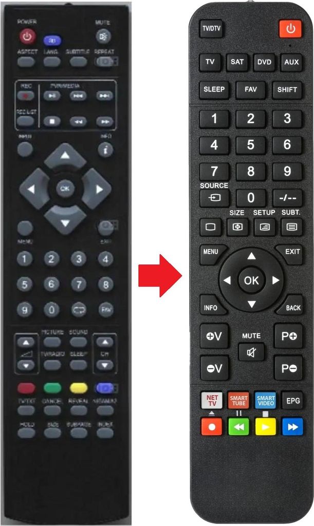 Fernbedienung passend für BRANDT BAE24H5N