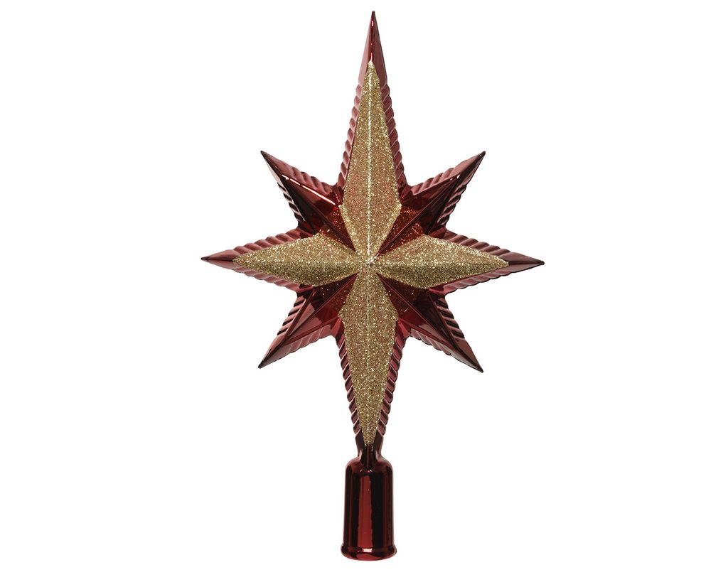 com-four® Christbaumspitze in Stern-Form Stern für die Weihnachtsbaum-Spitze Weihnachtsbaumschmuck Christbaum-Schmuck aus Kunststoff com-four® Christbaumspitze in Stern-Form Stern für die Weihnachtsbaum-Spitze Weihnachtsbaumschmuck Christbaum-Schmuck aus Kunststoff