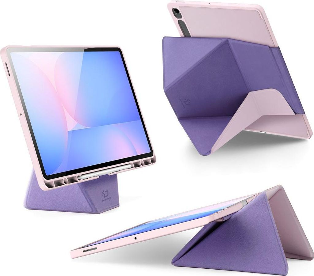 Hülle mit Klappe für Galaxy Tab S10 FE Plus, Dux Ducis Vers, Rosa