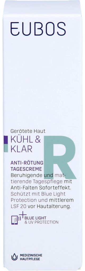 EUBOS KÜHL & KLAR Anti-Rötung Tagescreme LSF 20 40ml PZN 16917717