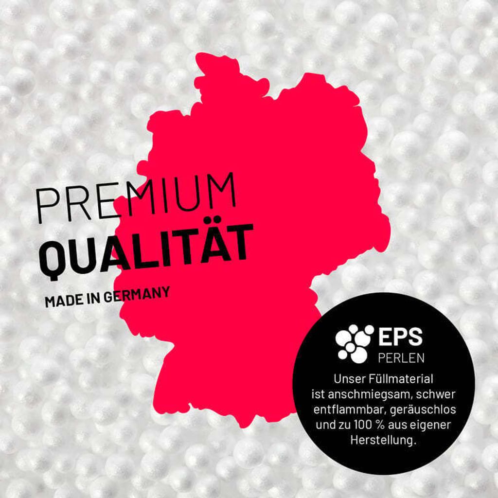 LUMALAND Sitzsack Pouf (50 L) - In- & outdoor - Grau Produktbild 4