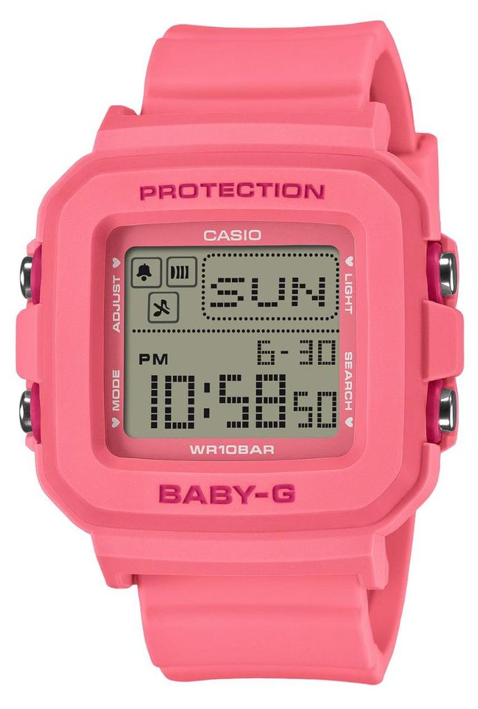Casio Baby-G + Plus Damen Uhr BGD-10KH-4ER Resin, Rosa Produktbild 