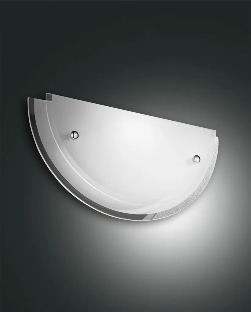 Applique Fabas Luce Hill Blanche et Chromée E27 2958-21-102 Design