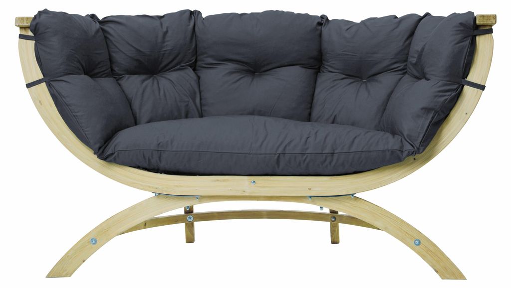 AMAZONAS Loungesofa Siena Due Anthracite inkl. Sitzkissen Produktbild 