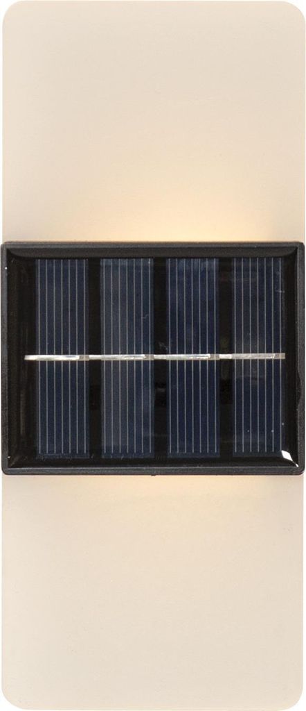 Solar Wandlampe Wally Frost weiß H 14cm 2 Modi Produktbild 